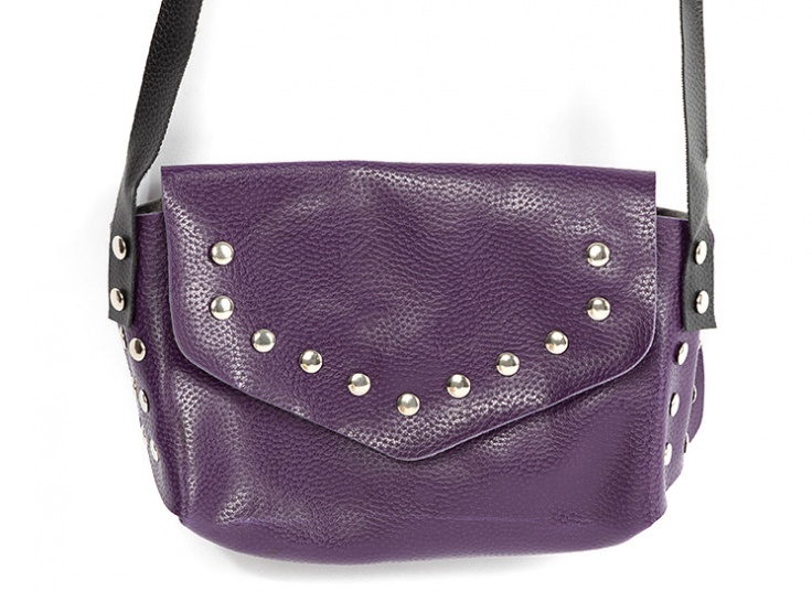 کیف دوشی پرچ دار