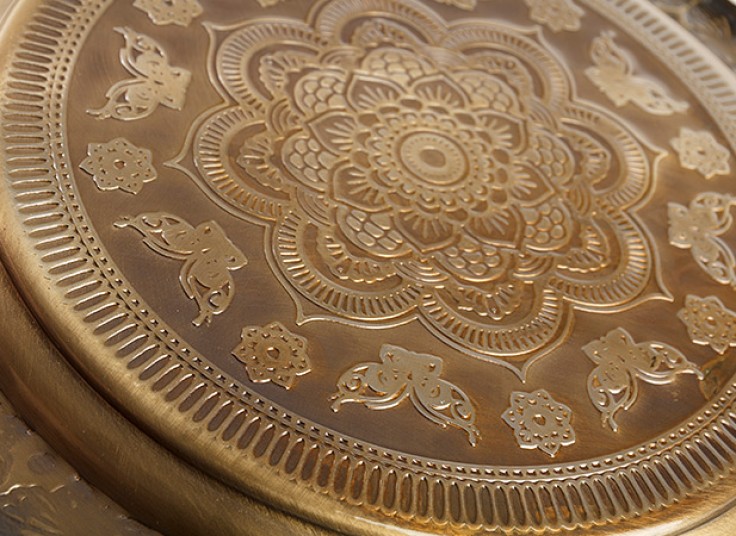 سینی فلزی طرح برجسته