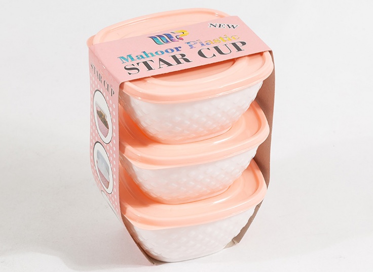 پیاله 3 عددی درب دار Star Cup