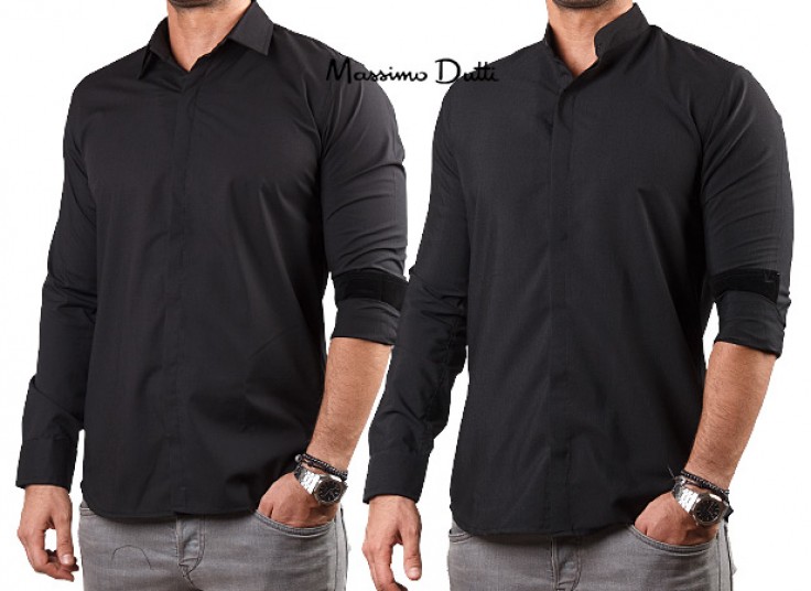 پیراهن مشکی مردانه Massimo Dutti