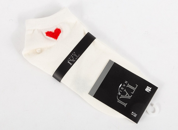 جوراب مچی زنانه طرح قلب TAJ