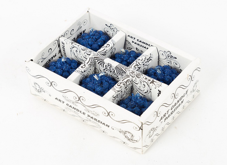 شمع گل رز 6 عددی