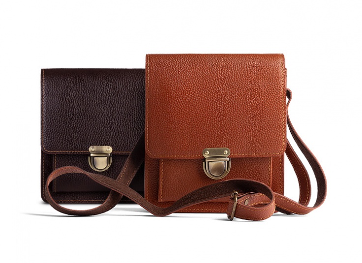 کیف دوشی چرم طبیعی vintage