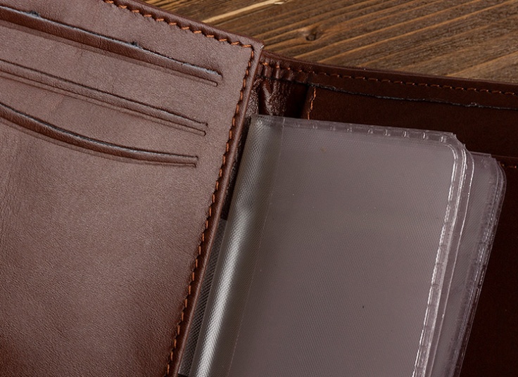 کیف پول چرم طبیعی مدل جیبی