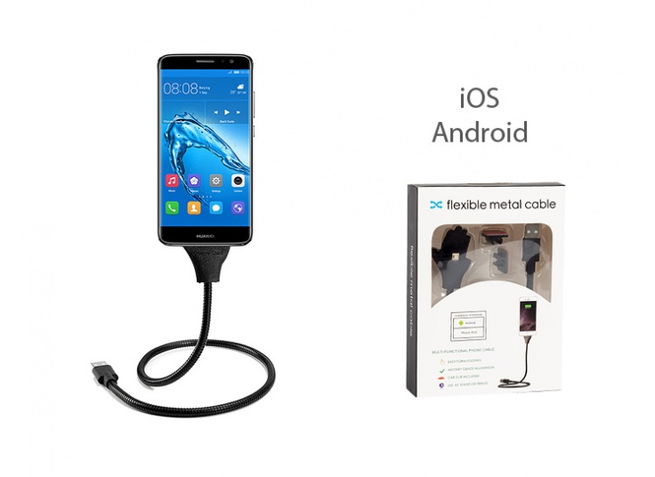 کابل شارژ استنددار Flexible Metal Cable