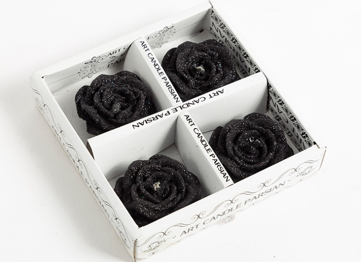 شمع طرح گل رز