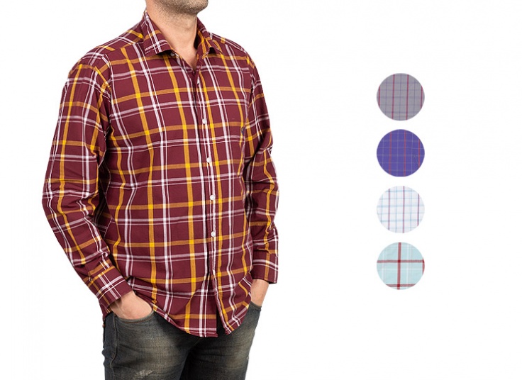 پیراهن چهارخانه Pazzo