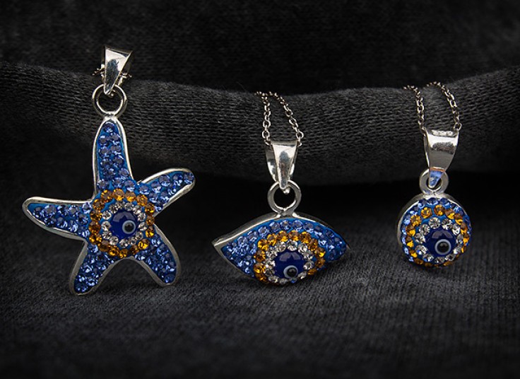 آویز و گردنبند نقره چشم نظر