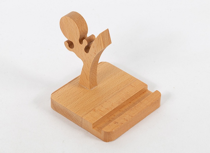 استند موبایل چوبی