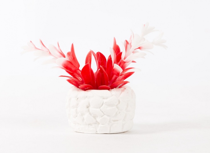 گلدان تزئینی طرح سنگی