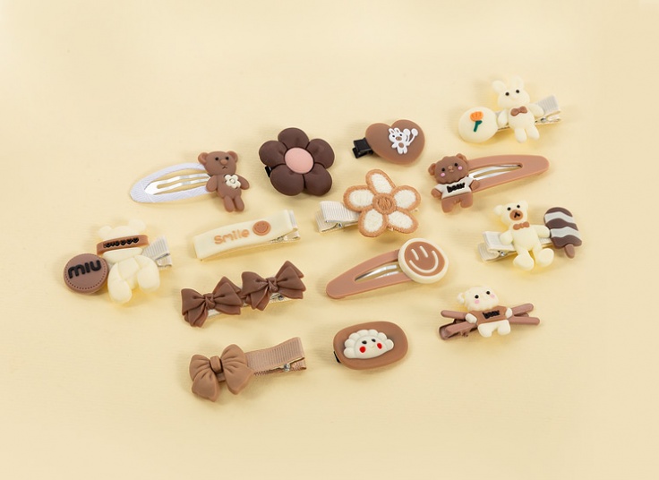 بسته 14 عددی گیره مو عروسکی