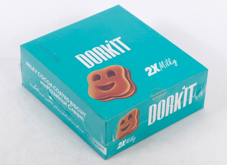 بیسکویت کرم دار طرح لبخند DORKIT