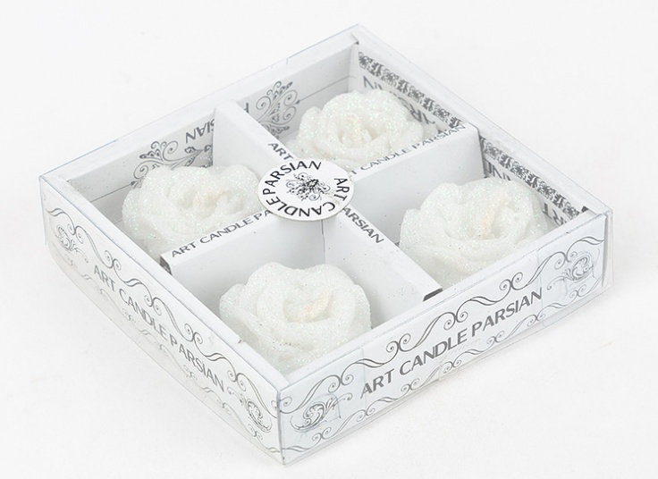 شمع طرح گل رز