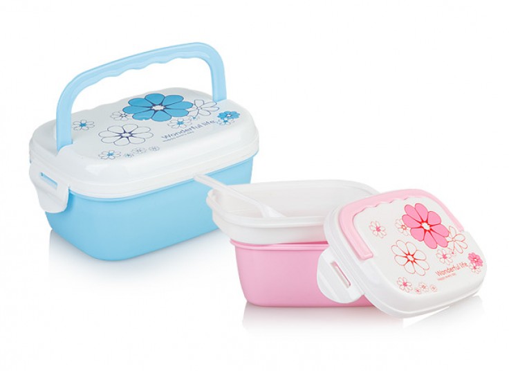 ظرف غذای دو طبقه Flower