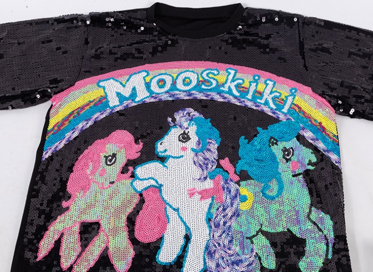 تیشرت پولکی زنانه