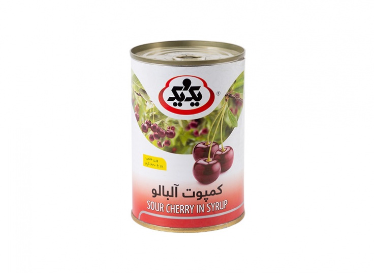 کمپوت آلبالو یک و یک