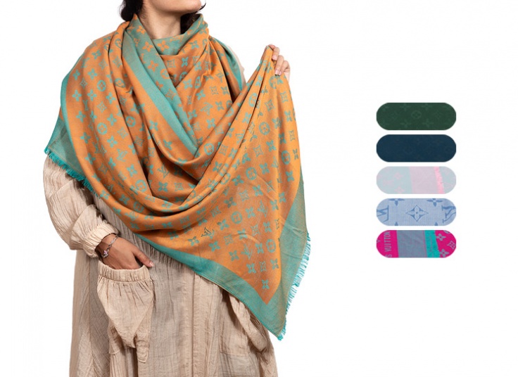 شال زنانه طرح LV