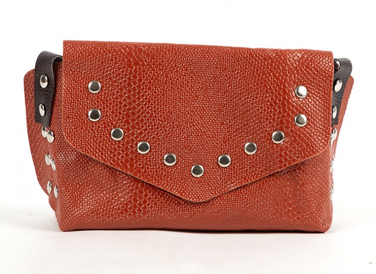 کیف دوشی پرچ دار