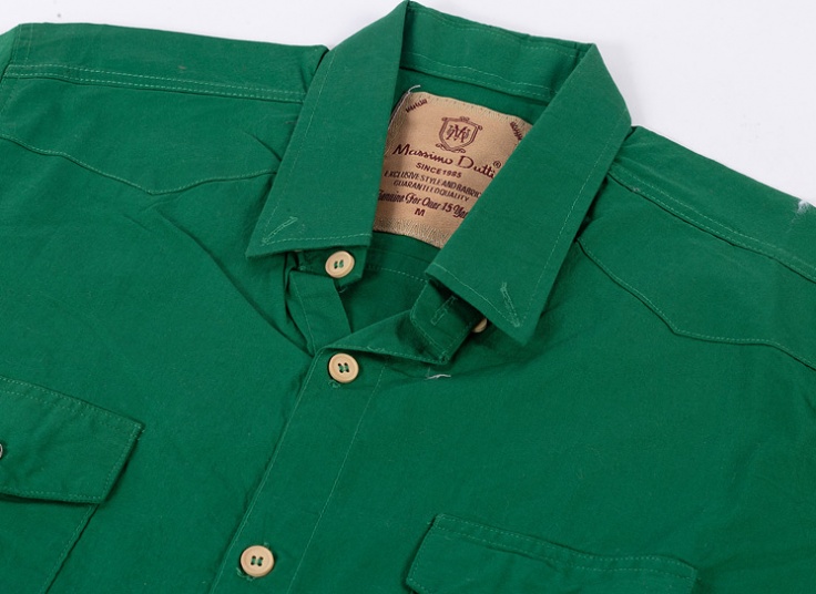 پیراهن مردانه آستین کوتاه طرح Massimo Dutti