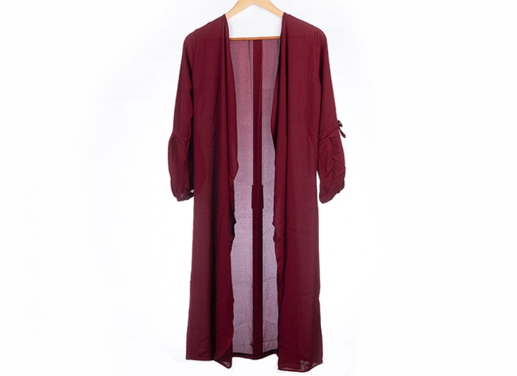 مانتو کرپ زنانه Plain