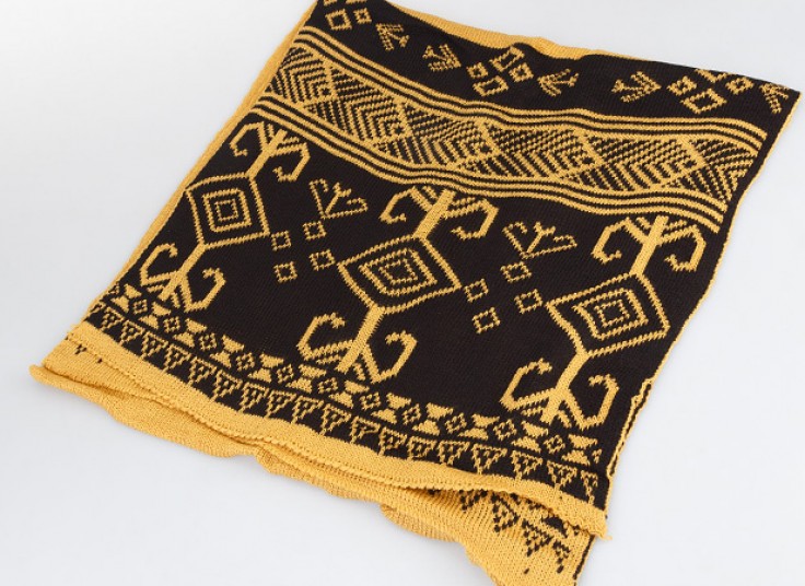 شال بافت زمستانی Geometric