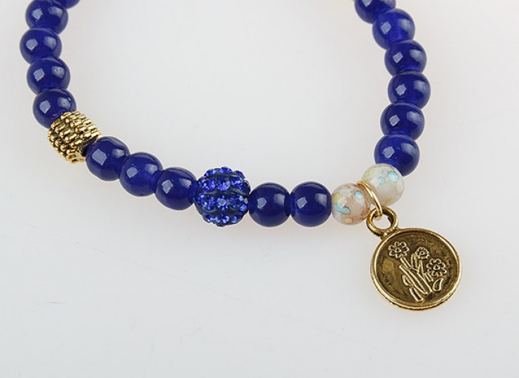 دستبند سنگی آویز دار