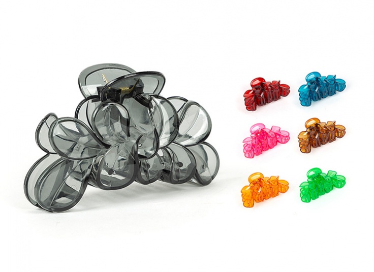 کلیپس مو شیشه‌ای طرح برگ