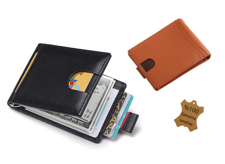 کیف پول مدرن چرم طبیعی