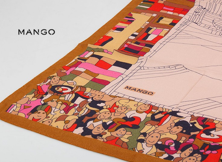 روسری پاییزه MANGO مدل Cubism
