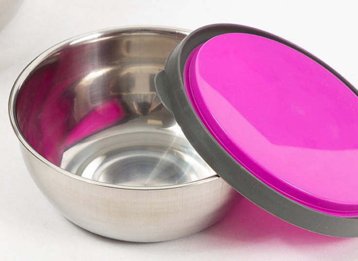 ظرف غذای استیل 3 تکه