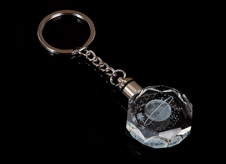 جاکلیدی کریستالی چراغ دار