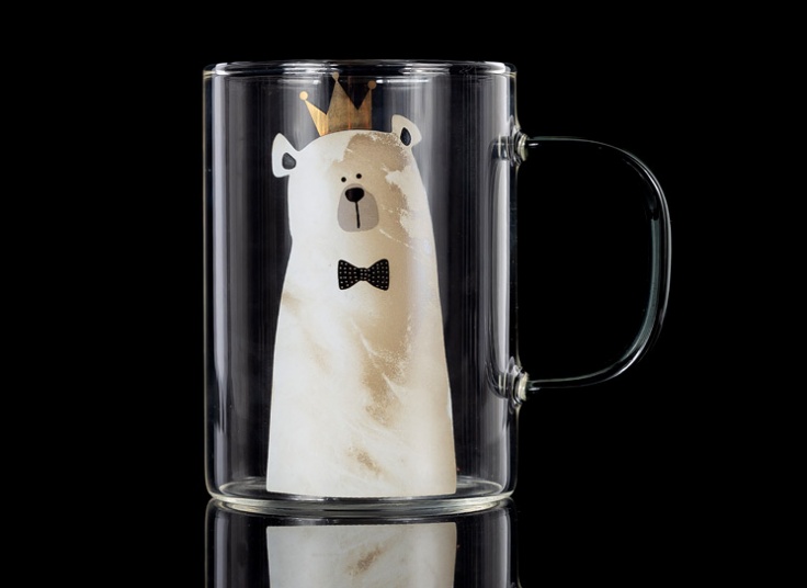 لیوان پیرکس طرح Polar Bear