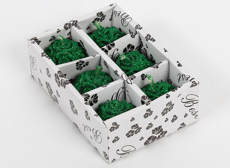 شمع گل رز 6 عددی