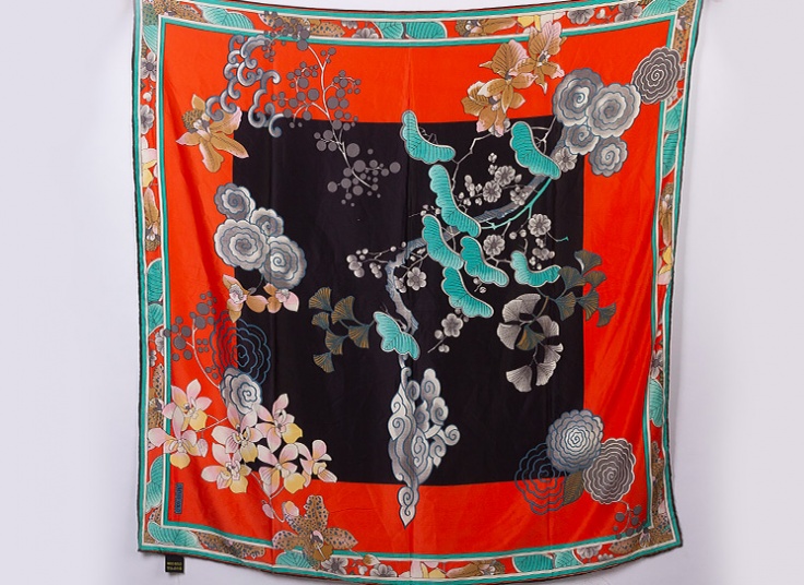 انواع روسری طرحدار زنانه