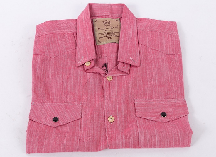 پیراهن مردانه آستین کوتاه طرح Massimo Dutti