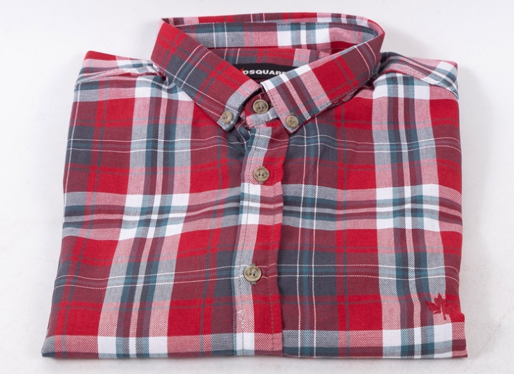 پیراهن چهارخانه مردانه DSQUARED2