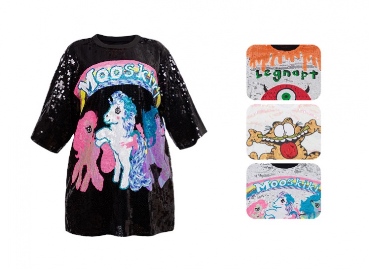 تیشرت پولکی زنانه