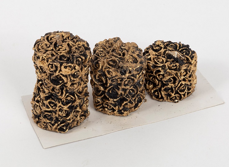 شمع استوانه ای گل رز