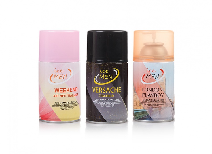 اسپری یدک دستگاه خوشبو کننده هوا ICE MAN