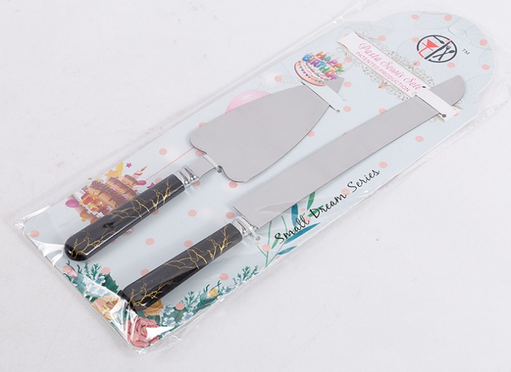 ست کارد و کفگیر سرو کیک طرح ماربل