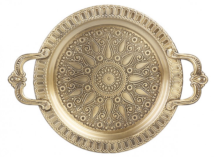 سینی فلزی طرح برجسته