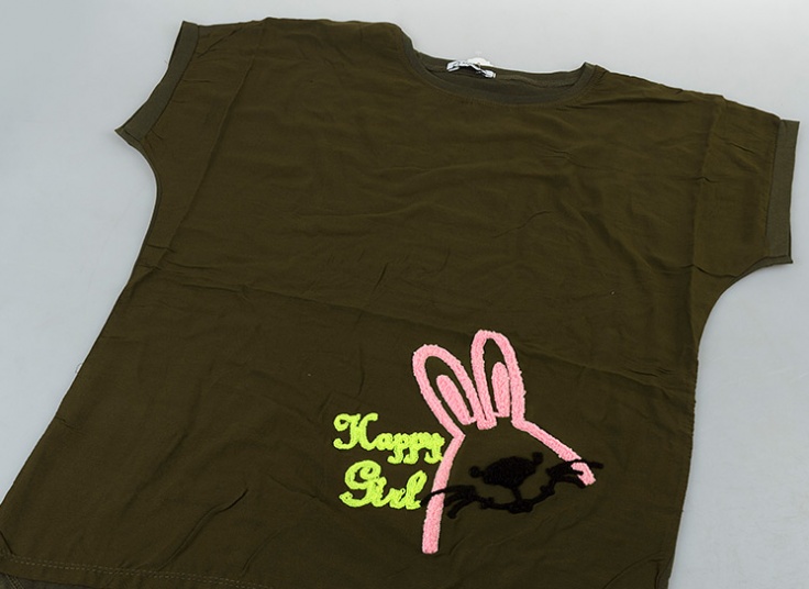 تیشرت طرح برجسته زنانه Madook