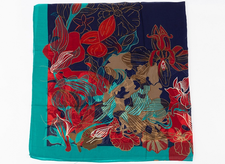 روسری گلدار زنانه