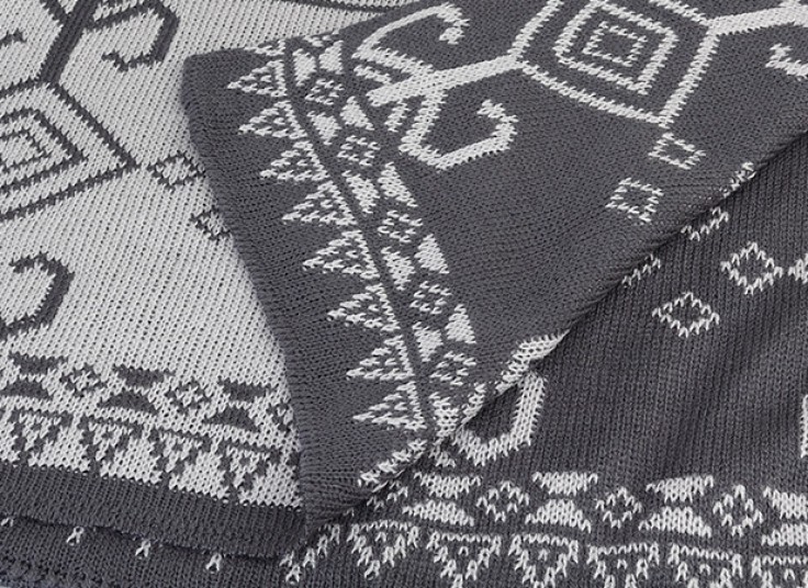 شال بافت زمستانی Geometric