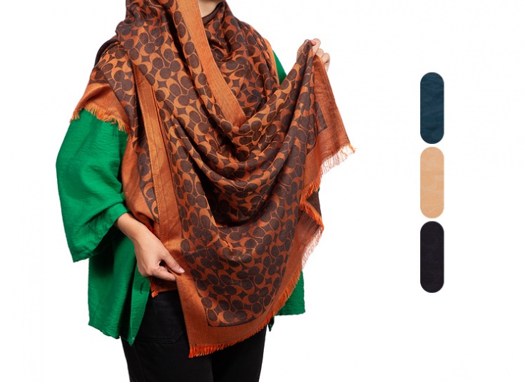 شال زنانه طرح Coach