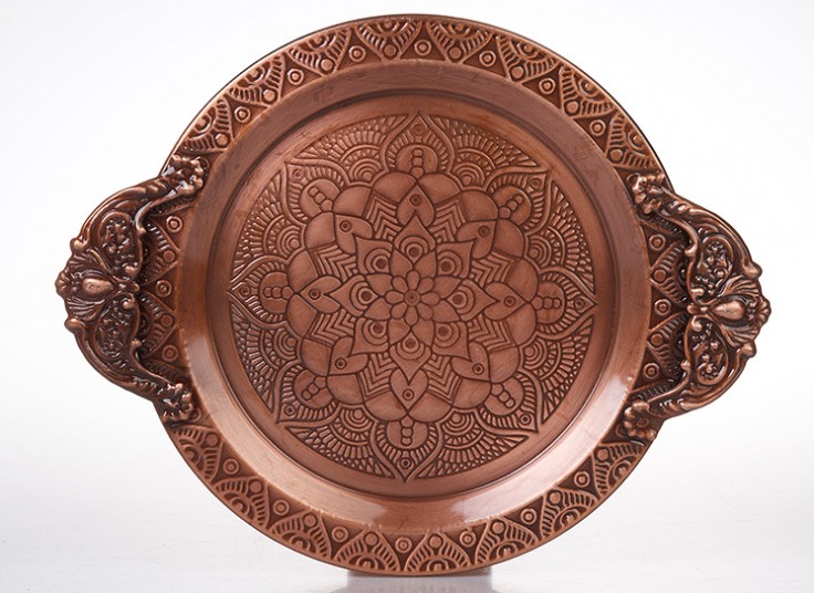 سینی فلزی طرح برجسته