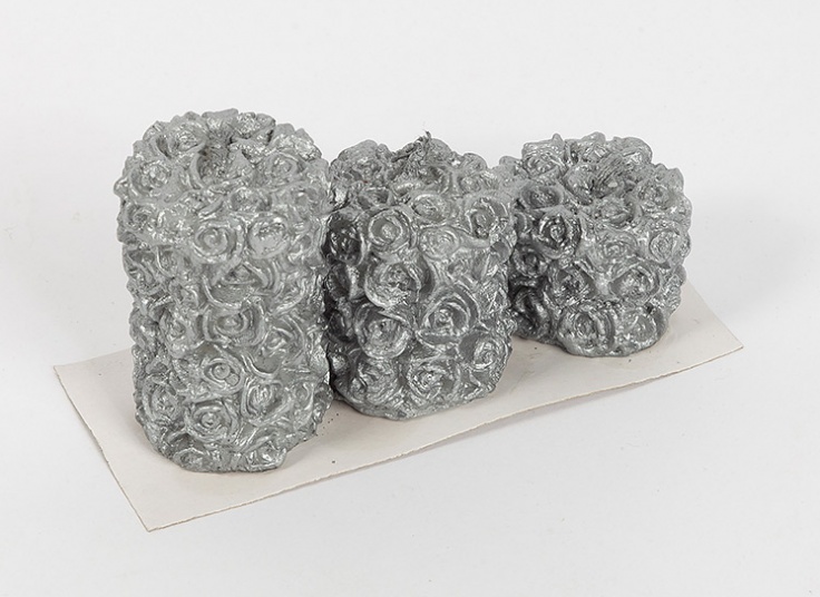 شمع استوانه ای گل رز