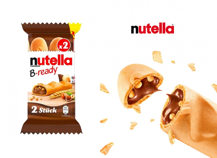 بیسکویت شکلات 2 عددی NUTELLA B-READY