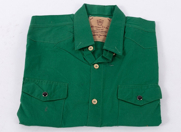 پیراهن مردانه آستین کوتاه طرح Massimo Dutti