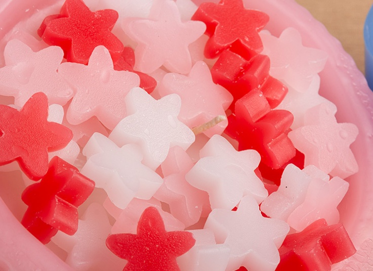 شمع کاسه ای مدل ستاره